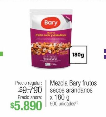 Jumbo Mezcla bary frutos secos arándanos x 180g oferta