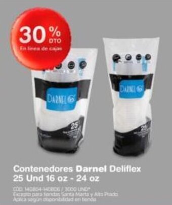 Makro Darnel Deliflex Contenedores 25 Und 16 oz - 24 oz oferta