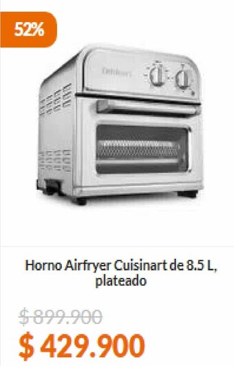 Panamericana Horno Airfryer Cuisinart de 8.5 L, plateado oferta