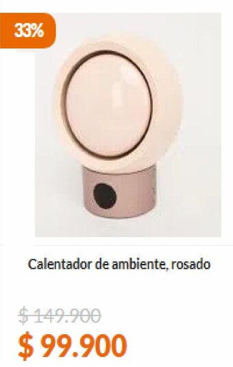 Panamericana Calentador de ambiente, rosado oferta