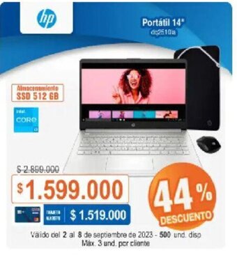 Alkosto Hp Portátil 14" oferta