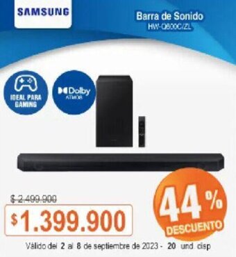 Alkosto SAMSUNG Barra de Sonido oferta