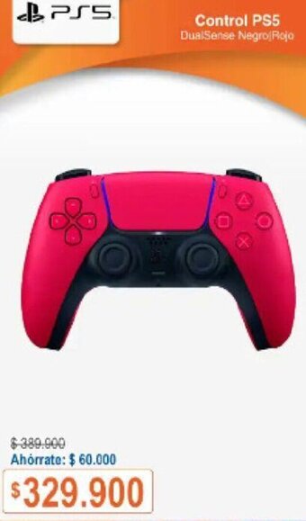 Alkosto PS5 Control PS5 DualSense Negro Rojo oferta