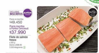 Jumbo Filete de salmón fresco x 500 g oferta