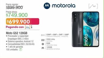Jumbo Motorola moto g52 128gb oferta