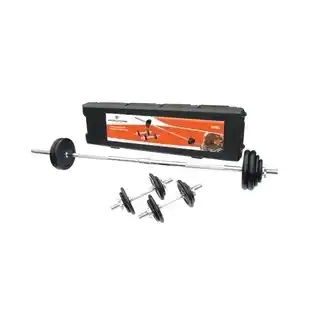 Alkomprar Set de Pesas EVOLUTION 50 Kg Negro oferta