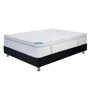 Alkomprar Combo SPRING: Colchón Semidoble Ortorelax Vital 120 x 190 cm + Base Cama Negra oferta