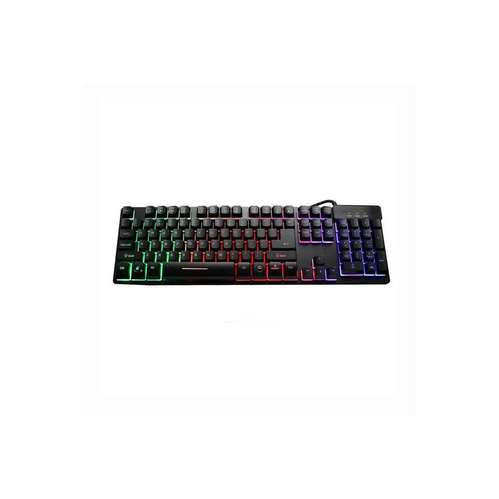 Falabella Teclado pc gamer zyg-800 usb luz led rgb colores oferta