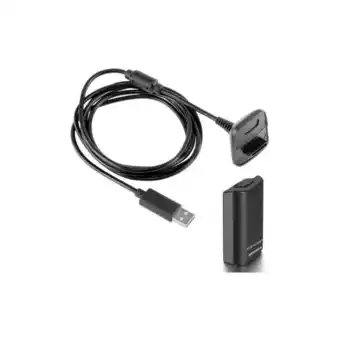 Falabella Kit carga y juega para xbox 360 negro oferta