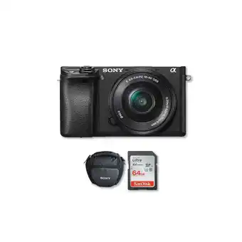 Falabella Sony a6400 4k + lente16-50mm + memoria64gb + bolso oferta