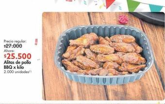 Metro Alitas de pollo bbq x kilo oferta