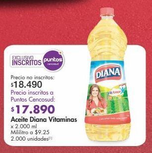 Metro Aceite diana vitaminas x 2.000 ml oferta