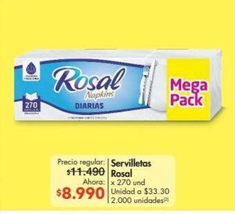 Metro Servilletas rosal x 270 und oferta