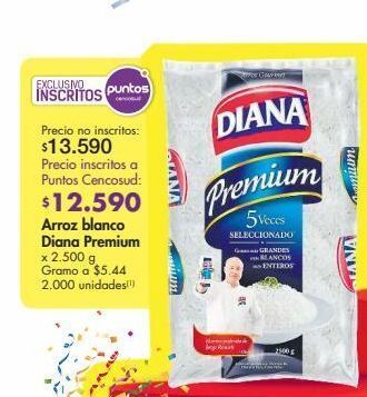 Metro Arroz blanco diana premium x 2.500 g oferta