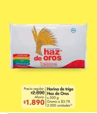 Metro Harina de trigo haz de oros x 500 g oferta