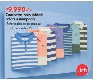 Metro Camisetas polo infantil colors estampada (referencias selecionadas) oferta