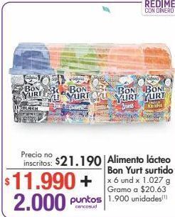 Metro Alimento lácteo bon yurt surtido x 6 und x 1.027 g oferta