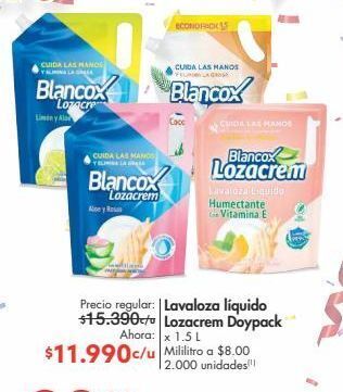 Metro Lavaloza líquido lozacrem doypack x 1.5 l oferta