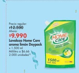 Metro Lavaloza home care aroma limón doypack x 1.500 ml oferta