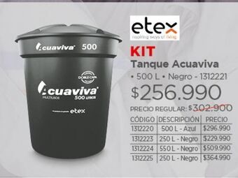 Easy Tanque acuaviva 500 l negro oferta
