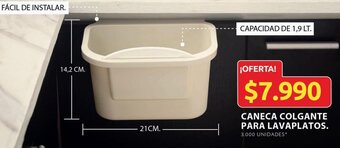 Ara CANECA COLGANTE PARA LAVAPLATOS oferta