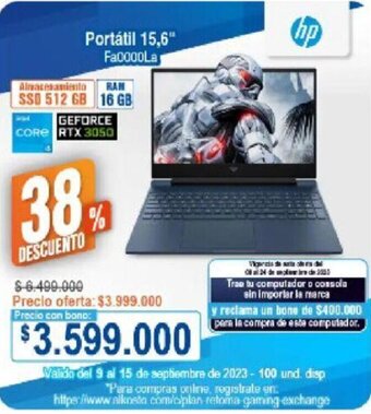 Alkosto HP Portátil 15,6" oferta
