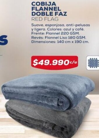 Tiendas D1 COBIJA FLANNEL DOBLE FAZ oferta