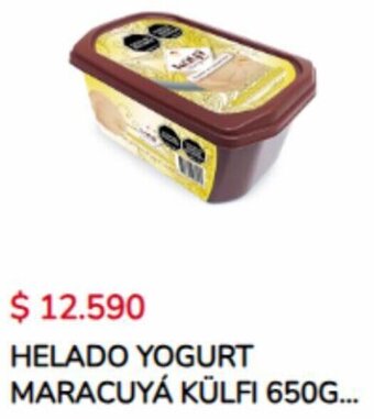 Tiendas D1 HELADO YOGURT MARACUYÁ KÜLFI 650G oferta