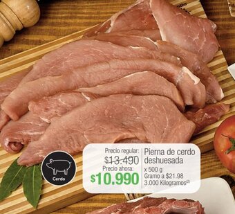 Jumbo Pierna de cerdo deshuesada x 500g oferta