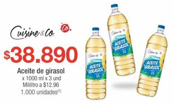 Jumbo Aceite de girasol x 1000 ml x 3 und oferta