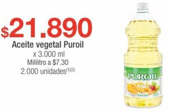 Jumbo Aceite vegetal Puroil x 3.000ml oferta