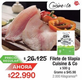 Jumbo Filete de tilapia Cuisine & Co x 500 g oferta