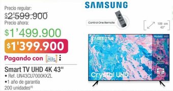 Jumbo SAMSUNG Smart TV UHD 4K 43" oferta