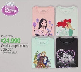 Jumbo Camisetas princesas colección oferta