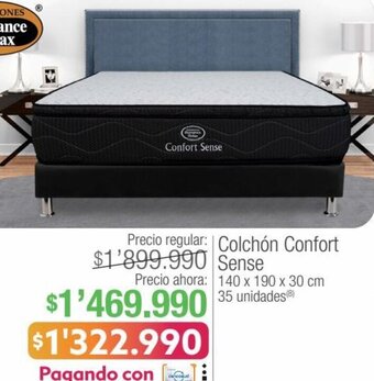 Jumbo Colchón Confort Sense 140 x 190 x 30cm oferta