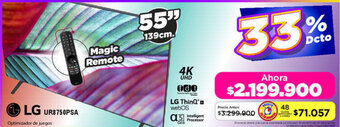 Alkomprar LG ThinQ 4K UHD TV 55" oferta