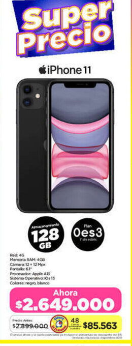 Alkomprar iPhone 11 128GB oferta