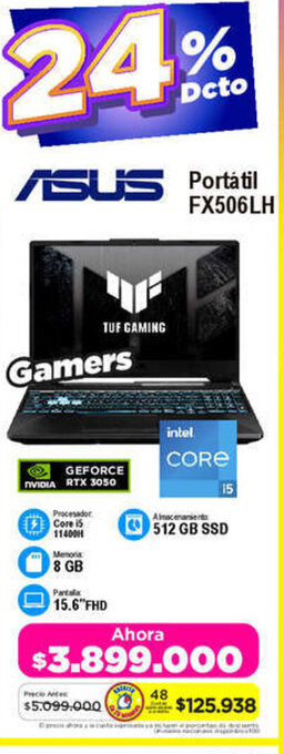 Alkomprar ASUS Portátil FX506LH oferta