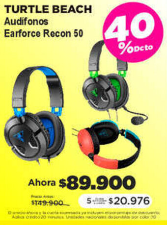 Alkomprar TURTLE BEACH Audifonos Earforce Recon 50 oferta