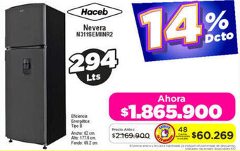 Alkomprar Haceb Nevera N311SEMIINR2 294Lts oferta