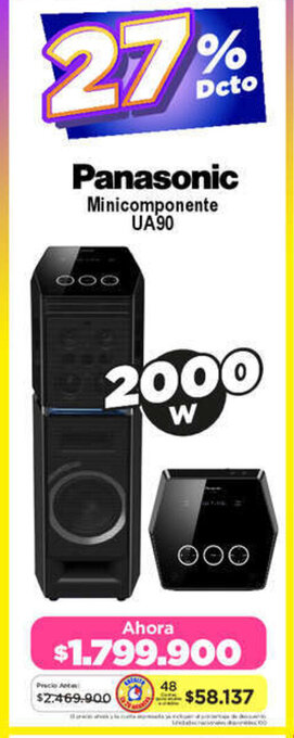 Alkomprar Panasonic Minicomponente UA90 2000w oferta