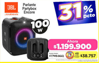 Alkomprar JBL Parlante Partybox Encore 100w oferta