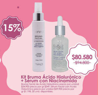 Alkomprar Kit Bruma Ácido Hialurónico + Sérum con Niacinamida oferta
