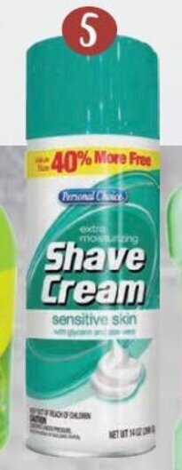 Espuma de afeitar piel sensible Personal Choice x 396 g