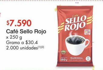 Metro Café sello rojo x 250 g oferta