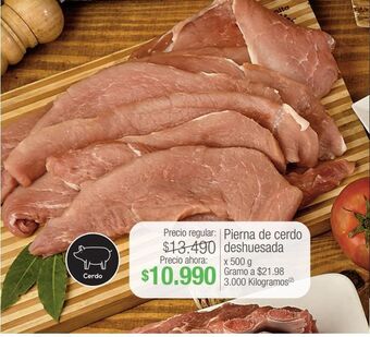 Jumbo Pierna de cerdo deshuesada x 500 g oferta