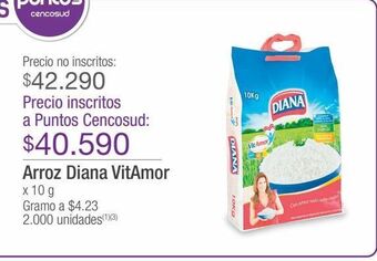 Jumbo Arroz diana vitamor x 10 g oferta