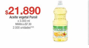 Jumbo Aceite vegetal puroil x 3.000 ml oferta