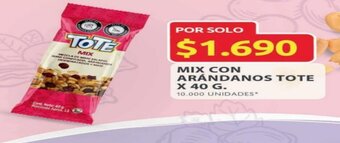 Ara MIX CON ARÁNDANOS TOTE x 40 G. oferta