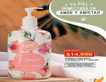 Ara CREMA CORPORAL FLOWER LIFE X 1.000 ML. oferta